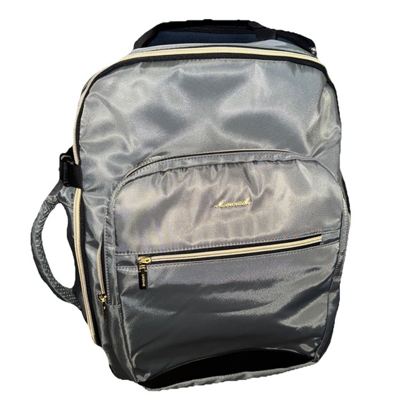 Lovevook Handbags - LoveVook Laptop Carryon Travel Backpack 40 L W/ 3 Packing Cubes 18 X 14 Gray NWT